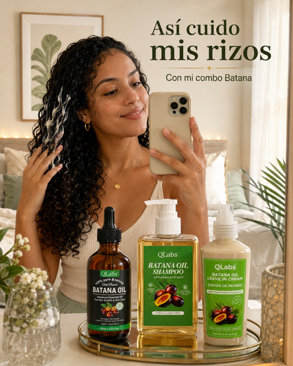 Rutina de Batana Lumiglass™ | Shampoo + Aceite + Leave In de Batana - 100% original