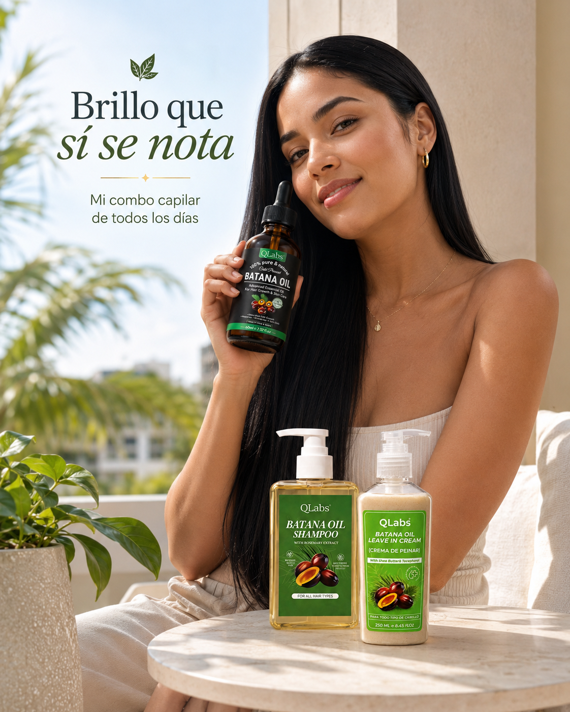 Rutina de Batana Lumiglass™ | Shampoo + Aceite + Leave In de Batana - 100% original