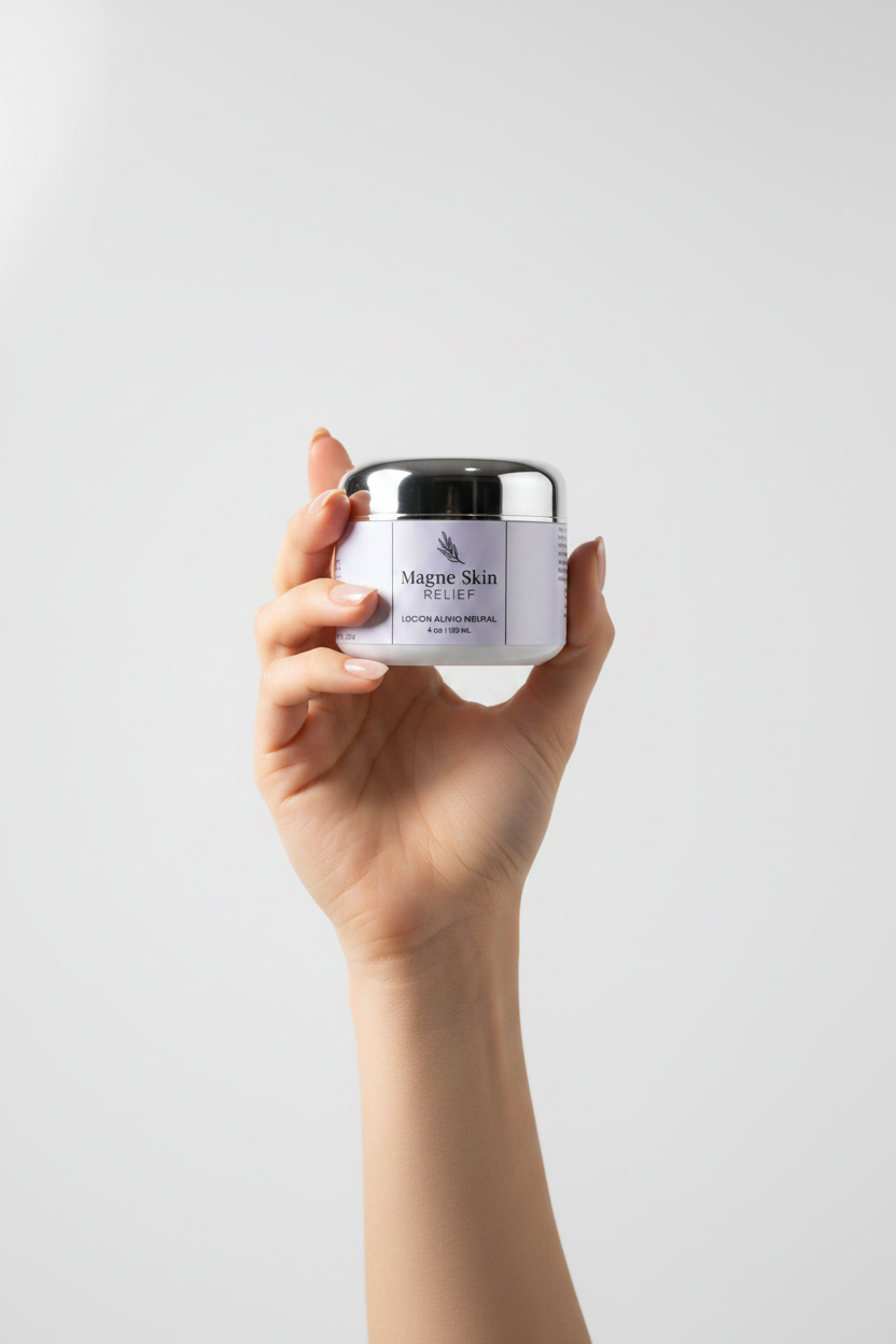 Magne Skin Relief - Mano sosteniendo producto